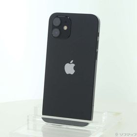 (中古)Apple iPhone12 128GB ブラック MGHU3J/A SIMフリー(377-ud)