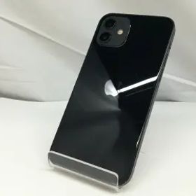 【中古】Apple docomo 【SIMロック解除済み】 iPhone 12 128GB ブラック MGHU3J/A【札幌】保証期間１週間【ランクC】