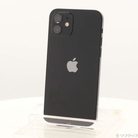 (中古)Apple iPhone12 128GB ブラック MGHU3J/A SIMフリー(247-ud)