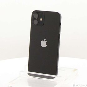 (中古)Apple iPhone12 128GB ブラック MGHU3J/A SIMフリー(377-ud)