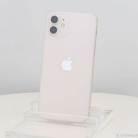 (中古)Apple iPhone12 128GB ホワイト MGHV3J/A SIMフリー(377-ud)