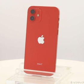 (中古)Apple iPhone12 128GB プロダクトレッド MGHW3J/A SIMフリー(198-ud)