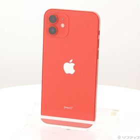 (中古)Apple iPhone12 128GB プロダクトレッド MGHW3J/A SIMフリー(349-ud)
