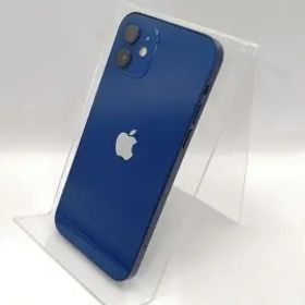 【中古】Apple docomo 【SIMロック解除済み】 iPhone 12 128GB ブルー MGHX3J/A【高崎モントレー】保証期間１ヶ月【ランクB】