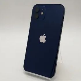 【中古】Apple ymobile 【SIMロック解除済み】 iPhone 12 128GB ブルー MGHX3J/A【札幌南2条】保証期間１週間【ランクC】