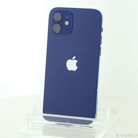 (中古)Apple iPhone12 128GB ブルー MGHX3J/A SIMフリー(349-ud)