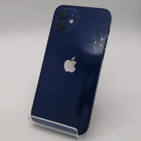 【中古】Apple au 【SIMロック解除済み】 iPhone 12 128GB ブルー MGHX3J/A【広島本通】保証期間１ヶ月【ランクC】