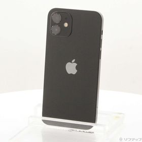 (中古)Apple iPhone12 256GB ブラック MGJ03J/A SIMフリー(368-ud)