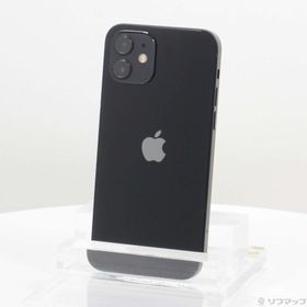 (中古)Apple iPhone12 256GB ブラック MGJ03J/A SIMフリー(368-ud)