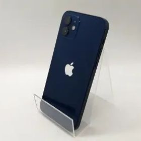 【中古】Apple au 【SIMロック解除済み】 iPhone 12 256GB ブルー MGJ33J/A【OSU301】保証期間１ヶ月【ランクB】