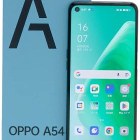【OPPO】オッポ『OPPO A54 5G / 64GB / SIMロック解除済 UQモバイル / シルバーブラック』OPG02SKU 2021年6月発売 スマートフォン 1週間保証【中古】