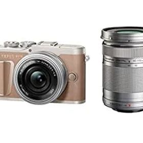 【中古】OLYMPUS ミラーレス一眼カメラ PEN E-PL10 EZダブルズームキット ブラウン