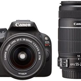 Canon デジタル一眼レフカメラ EOS Kiss X7 ダブルズームキット EF-S18-55ｍｍ/EF-S55-250ｍｍ付属 KISSX7-WKIT(中古品)