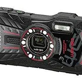 【中古】RICOH 防水デジタルカメラ RICOH WG-30 エボニーブラック 防水12m耐ショック1.5m耐寒-10度 RICOH WG-30 BK 04591 d2ldlup