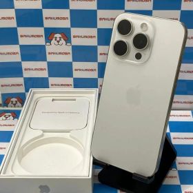 【中古】iPhone15 Pro 128GB ホワイトチタニウム MTU83J/A docomo版SIMフリ