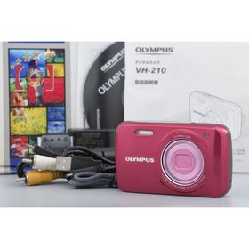 【中古】OLYMPUS オリンパス VH-210 レッド コンパクトデジタルカメラ 元箱付き