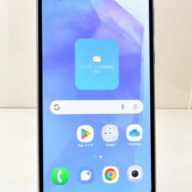 白ロム au SIMフリー SAMSUNG Galaxy A55 5G 128GB Android15 オーサム アイスブルー SCG27 初期化済 【m027809】【中古】【K20250818】
