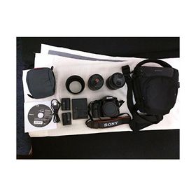 SONY ミラーレス一眼 α57 ダブルズームレンズキット DT 18-55mm F3.5-5.6 (中古品)