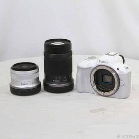 〔中古〕Canon(キヤノン) EOS R50 ダブルズームキット ホワイト〔198-ud〕