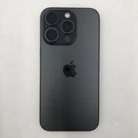中古 【au版SIMフリー】Apple iPhone15 Pro 6.1インチ 512GB ブラックチタニウム MTUH3J/A 161231 状態： C:並品