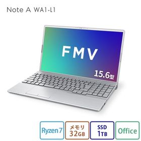 ノートパソコン 新品 FMV Note A WA1-L1 15.6型 Windows11 Home Ryzen7 メモリ32GB SSD1TB Office付き FMVWL1A79F