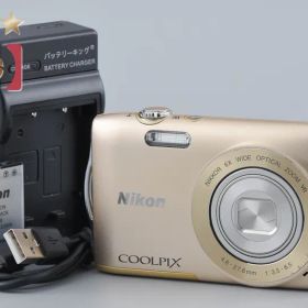 【中古】Nikon ニコン COOLPIX S3300 スイートゴールド コンパクトデジタルカメラ
