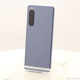 (中古)SONY Xperia 5 IV 128GB ブルー SO-54C docomo SIMフリー(368-ud)