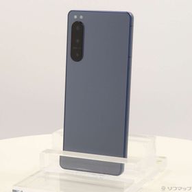 (中古)SONY Xperia 5 IV 128GB ブルー SO-54C docomo SIMフリー(258-ud)