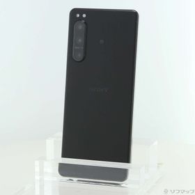 (中古)SONY Xperia 5 IV 128GB ブラック A204SO Softbank SIMフリー(368-ud)