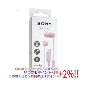 SONY製 Type-C接続 ステレオヘッドホン IER-EX15C (P) ピンク