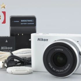 【中古】Nikon ニコン 1 J1 標準ズームレンズキット ホワイト シャッター回数僅少