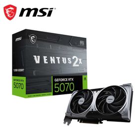 MSI｜エムエスアイ MSI GeForce RTX 5070 12G VENTUS 2X OC / PCI Express 5.0 グラフィックスボード（ブラック） 507012GVENTUS2XOC