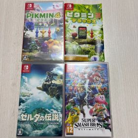 Nintendo Switch ソフト 4本セットピクミン スマブラ ティアキン