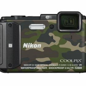 【中古】【非常に良い】Nikon デジタルカメラ COOLPIX AW130 カムフラージュグリーン