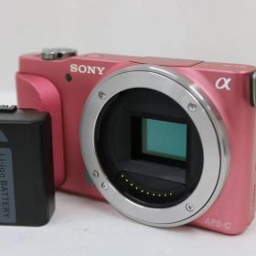 【返品保証】 ソニー Sony α NEX-3N ピンク バッテリー付き ボディ e13550