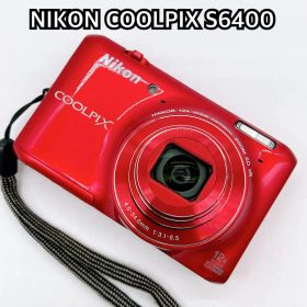 NIKON COOLPIX S6400 グロッシーレッド オールド コンデジ