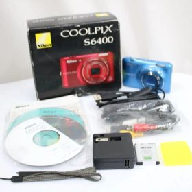 【返品保証】 【元箱付き】ニコン Nikon COOLPIX S6400 ブルー 12x 付属品多数 コンパクトデジタルカメラ e12062