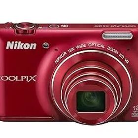 【中古】(非常に良い)Nikon デジタルカメラ COOLPIX S6400 タッチパネル液晶 光学12倍ズーム グロッシーレッド S6400RD