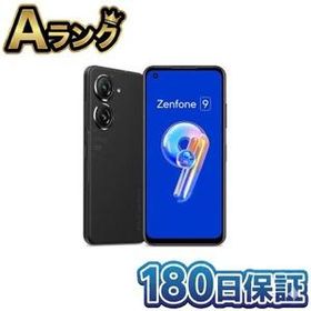 【整備済み品】 ASUS スマートフォン Zenfone 9 ミッドナイトブラック ZF9-BK8S128/A 5.9型ワイド