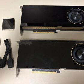 NVIDIA RTX A6000 48GB ×2枚 + NVLink 動作確認済