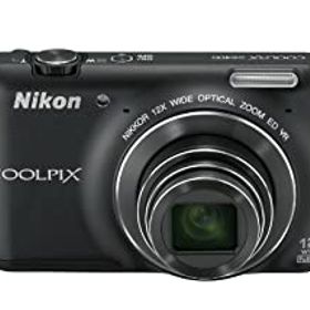 Nikon デジタルカメラ COOLPIX S6400 タッチパネル液晶 光学12倍ズーム スマートブラック S6400BK(中古品)