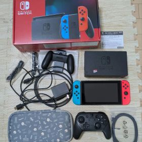 完品+おまけ Nintendo Switch 本体 ネオンブルー/ネオンレッド