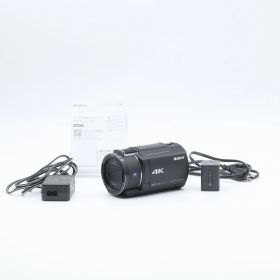 SONY FDR-AX45A ブラック｜4Kビデオカメラ Handycam｜空間光学手ブレ補正搭載 高画質撮影 ソニー【中古】