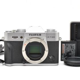 【返品保証】★美品★フジフイルム FUJIFILM X-T20 ボディ シルバー《ショット数:24枚》★ L649#7654