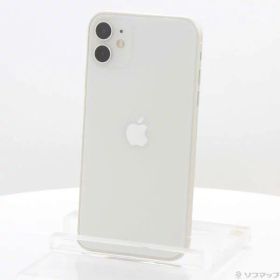 【中古】Apple(アップル) iPhone11 64GB ホワイト MWLU2J／A SIMフリー 【276-ud】