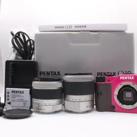 ★良品★ ペンタックス PENTAX Q10 ダブルズームキット ブラウン×ピンク ショット数 2,606回 #2283@c RO4843