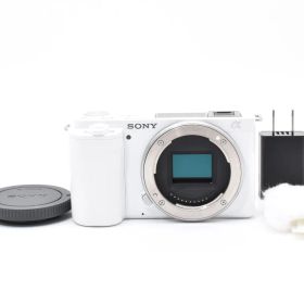 【返品保証】★極上品★ソニー SONY VLOGCAM ZV-E10 ボディ ZV-E10 W ホワイト 《ショット数4,807回》★ L638#7792