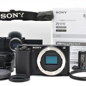 【返品保証】★美品★ソニー SONY VLOGCAM ZV-E10 レンズキット 16-50mm SELP1650 《ショット数:448枚》★ L643#8020