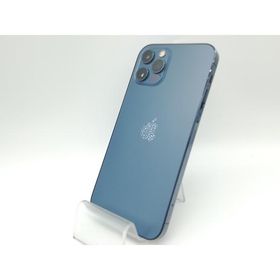 【中古】Apple au 【SIMロック解除済み】 iPhone 12 Pro 256GB パシフィックブルー MGMD3J/A【秋葉本店】保証期間１ヶ月【ランクC】