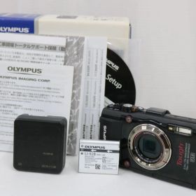 【返品保証】 【元箱付き】オリンパス Olympus Tough TG-3 4x ブラック バッテリー付き コンパクトデジタルカメラ e13460